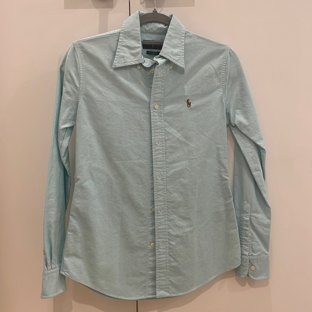 Ralph Lauren Button Down - cute bright color!